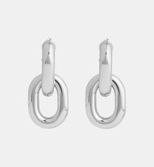 Boucles d'oreilles XL Link double silver Rabanne