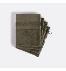 Lot de 4 gants de toilette en coton peigné 600g/m2 La Redoute Interieurs