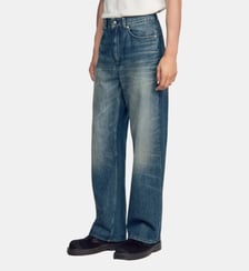 Jean baggy délavé en coton Sandro