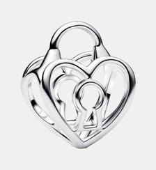 Charm Cadenas Cœur Ajouré Pandora