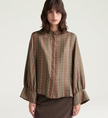 Chemisier lucy en twill de soie imprimé Momonì