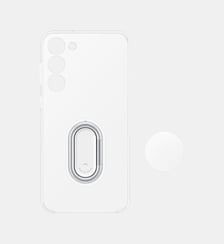 Coque S23+ transparente support amovible Samsung
