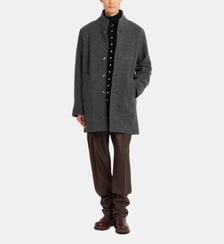 Manteau west en laine Agnès b.