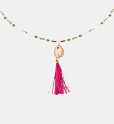 Collier avec perles et pendentif avec pompon TAMARA Hipanema