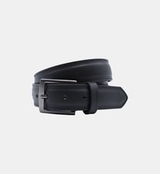 Ceinture en cuir avec surpiqûre ton sur ton Serge Blanco