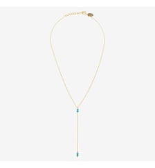 Collier cravate longue venus turquoise Caroline Najman