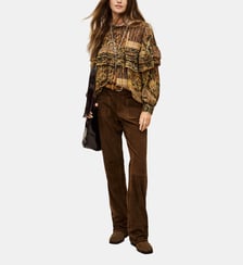 Pantalon Mossi droit effet suédé Ba&sh