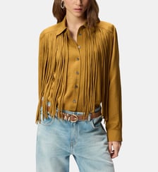 Chemise style western à franges Pinko
