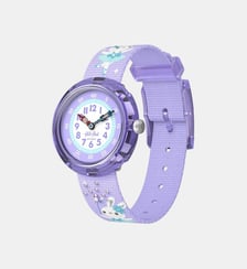 Montre Spring has sprung Violet, Blanc FBNP248 Flik Flak