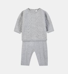 Ensemble long -   laine torsadée Tartine Et Chocolat