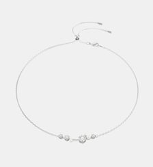 Collier Constella, Crystal Pearl, Tailles rondes, Métal rhodié Swarovski