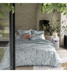 Housse de couette imprimée en satin de coton bio, CUEILLETTE Alexandre Turpault