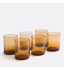 Lot de 6 verres à eau en verre effet martelé La Redoute Interieurs