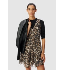 Robe courte motif léopard Ikks