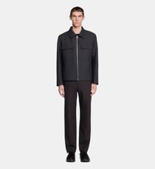 Blouson droit à zip Sandro