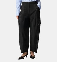 Pantalon workwear avec empiècements transparents Pinko