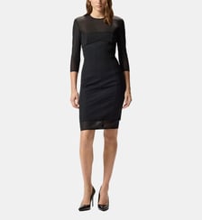 Robe longueur genou avec détails transparents Pinko