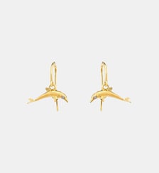 Boucles d'oreilles dauphin doré Les Néréides