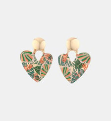 Boucles d'oreilles cœurs Balagane imprimé jungle Balaboosté