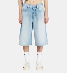 Short en denim effet déchiré Diesel