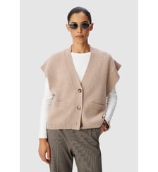 Cardigan sans manches tricot 100% laine Ikks
