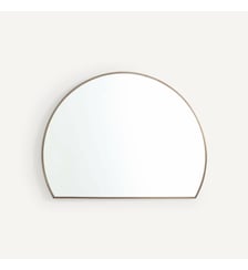 Miroir demi-cercle métal fer H60cm AM.PM