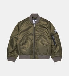 Blouson bomber avec logo et poches zippées Diesel Kids