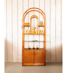 Étagère aérienne en rotin Gaëlle N°748- Produit chiné Debongout