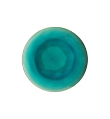 Assiette à dîner Riviera grès fin bleu turquoise Ø27 cm Costa Nova