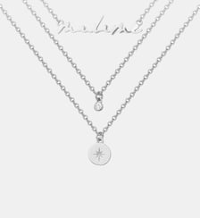 Collier États d'Âme | Madame en Argent avec diamant blanc La Garçonne Diamant