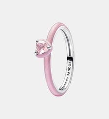 Bague Cœur Chakra Rose Pandora
