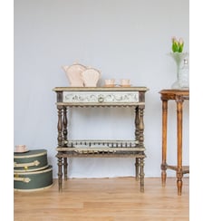 Table d'appoint en bois Francine N°612- Produit chiné Debongout