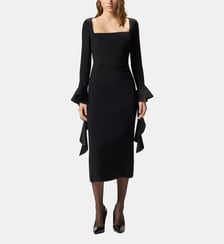 Robe ajustée à volant Pinko