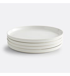 Lot 4 assiettes plates grès émail réactif La Redoute Interieurs