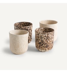 Lot de 4 tasses en grès mat AM.PM