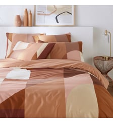 Housse de couette satin de coton lavé La Redoute Interieurs