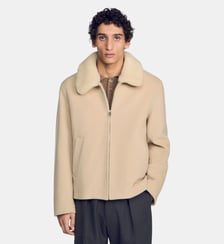 Blouson laine et cachemire Sandro
