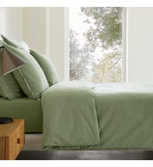 Housse de couette en percale de coton lavé 120 fils AM.PM