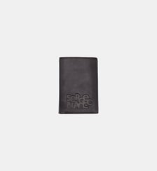 Portefeuille en cuir avec logo embossé Serge Blanco