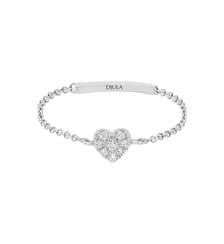 Magic touch bague chaîne cœur Djula