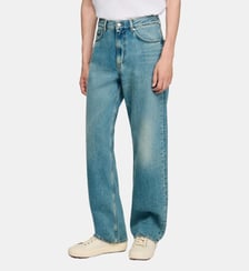 Jean ample taille haute en coton Sandro
