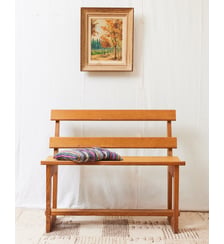 Banc en pin Antoine N°350- Produit chiné Debongout