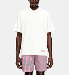 Chemise polo en coton éponge Diesel