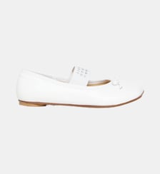 Ballerines en cuir avec Numeric logo MM6 Maison Margiela