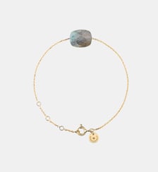 Bracelet, labradorite, or jaune Morganne Bello