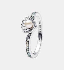 Bague Perle de Culture d'Eau Douce Traitée Princesse Disney Ariel Coquillage Pandora