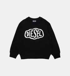 Sweat-shirt à col rond avec logo Diesel Kids