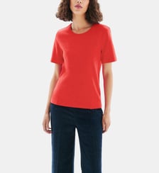 T-shirt thugo - Motif uni - Coupe droite Caroll