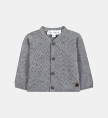 Cardigan -   cachemire col v maille tressée Tartine Et Chocolat