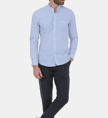 Chemise droite rayée seersucker de coton Gili's
